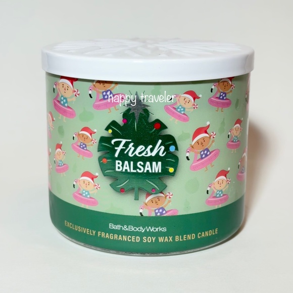 ONLY 1 Special Price = FRESH BALSAM 3 Wick Candle - Picture 1 of 4